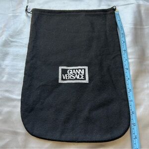 Black Gianni Versace drawstring shoe dust bag